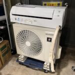 横浜市泉区で9,000円で買取したシャープ 6畳用エアコン AY-S22DG（2024年製）の室内機と室外機